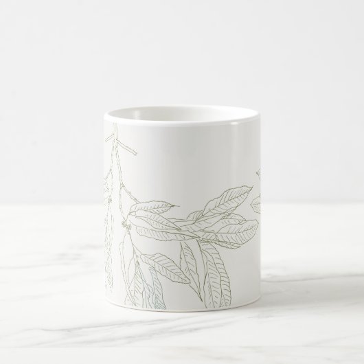 Mug Feuilles d'automne en blanc (Centre)