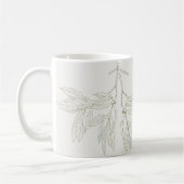 Mug Feuilles d'automne en blanc (Gauche)
