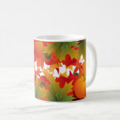 Mug Feuilles d'automne et citrouilles (Devant droit)