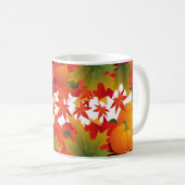 Mug Feuilles d'automne et citrouilles (Devant droit)