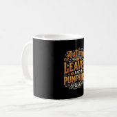 Mug Feuilles d'automne et citrouilles s'il vous plaît (Devant gauche)