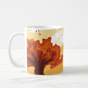 Mug Feuilles d'automne. Feuille de jardin automnale ja