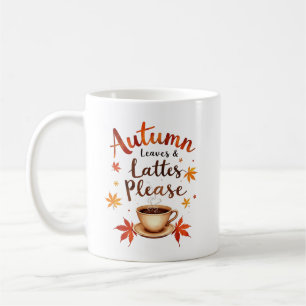 Mug Feuilles d'automne & Lattés S'il Vous Plaît - Aqua