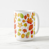 Mug Feuilles d'automne lumineuses (Devant droit)