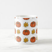 Mug Feuilles d'automne : Motif Citrouille à main (Centre)