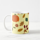 Mug Feuilles d'automne & motif de récolte (Gauche)