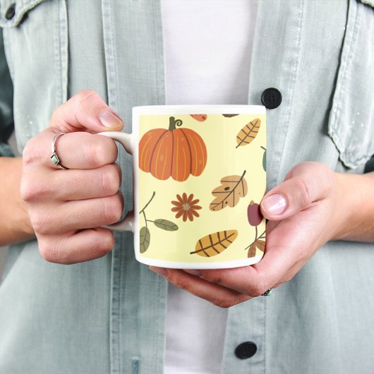 Mug Feuilles d'automne & motif de récolte