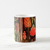 Mug Feuilles d'automne : motif transparent foncé. (Centre)