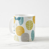 Mug Feuilles d'automne, motif vintage sans soudure. (Devant gauche)