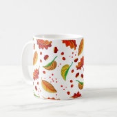 Mug Feuilles d'automne Noix châtaignes Motif Élégant a (Devant gauche)