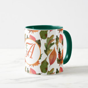 Mug Feuilles d'automne personnalisées Décoration d'aut
