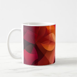 Mug 🍁 Feuilles d'automne vibrantes en rouge et orange