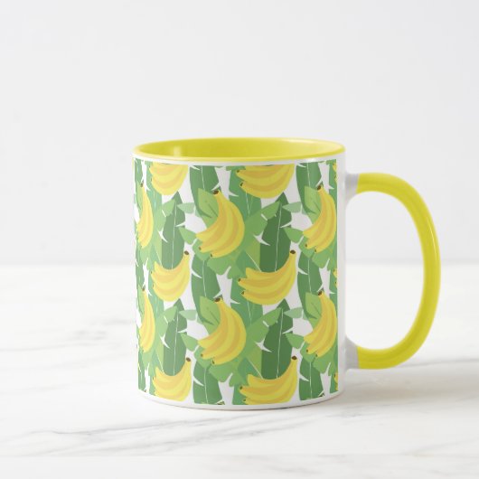 Mug Feuilles De Banane Et Motif De Fruits (Droite)