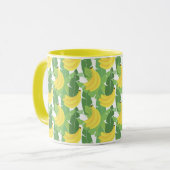 Mug Feuilles De Banane Et Motif De Fruits (Devant gauche)