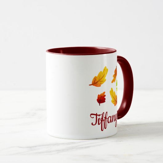 Mug Feuilles de beauté Automne (Devant droit)