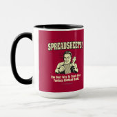 Mug Feuilles de calcul : Suivez votre Imaginaire Footb (Gauche)