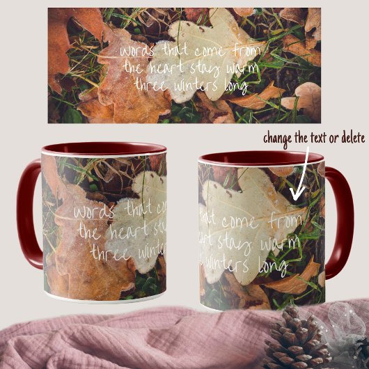 Mug Feuilles de chêne d'automne gelé