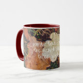 Mug Feuilles de chêne d'automne gelé (Devant gauche)