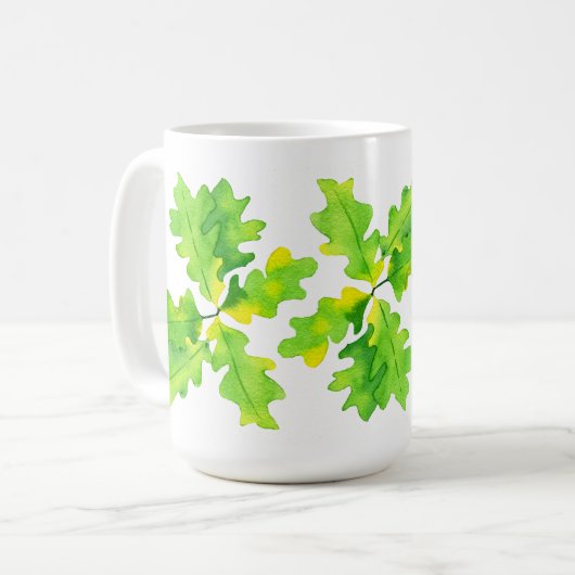Mug Feuilles de chêne vert (Devant gauche)