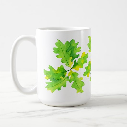 Mug Feuilles de chêne vert (Gauche)