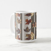 Mug Feuilles de couleur d'automne de bande (Devant gauche)