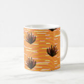 Mug Feuilles de couleur, plante exotique sans couture  (Devant droit)