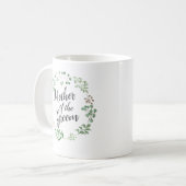 Mug Feuilles de couronne vert botanique | Mère De La S (Devant gauche)