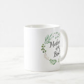 Mug Feuilles de couronne vert botanique | Mère De Mari (Devant droit)