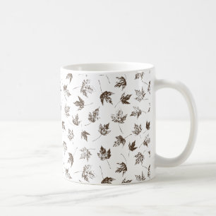 Mug Feuilles de érable d'automne transparentes - motif
