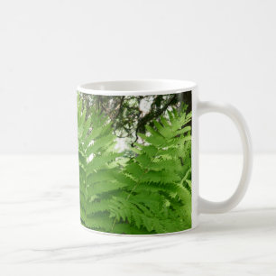 Mug Feuilles de fougère IV Vert Botanique de la nature