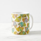 Mug Feuilles de Gingko : Art Abstrait floral (Devant droit)