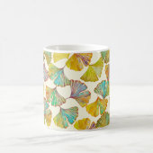 Mug Feuilles de Gingko : Art Abstrait floral (Centre)