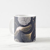Mug Feuilles de Ginkgo : Élégance florale incomparable (Devant gauche)