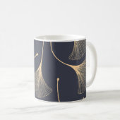 Mug Feuilles de Ginkgo modèle floral sans joint (Devant droit)