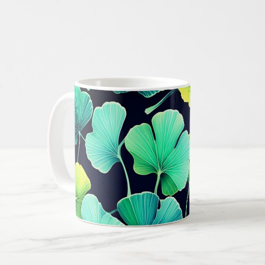 Mug Feuilles de Ginko biloba (Devant gauche)