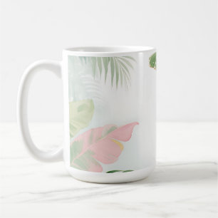 Mug Feuilles de Jungle Tropical Aquarelle