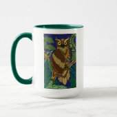 Mug Feuilles de la forêt de Owl Green (Gauche)