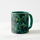 Mug Feuilles de la forêt tropicale tropicale (Devant droit)