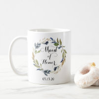 Feuilles de la marine et de la nature Maid d'honne