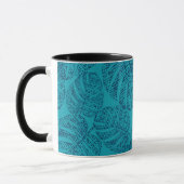 Mug Feuilles de la monstère bleue. (Gauche)