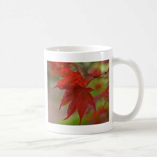Mug Feuilles de l'arbre rouge (Droite)