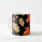 Mug Feuilles de l'érable d'automne Thanksgiving Motif (Devant gauche)
