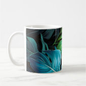 Mug Feuilles de Monstera Botanique Feuillage Tropical  (Gauche)