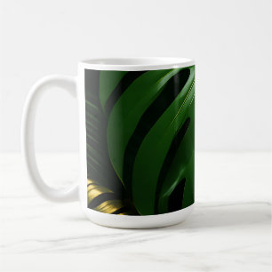 Mug Feuilles de Monstera Or Jungle Glamour