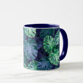 Mug Feuilles de Monstera Tropical (Devant droit)