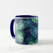 Mug Feuilles de Monstera Tropical (Devant gauche)