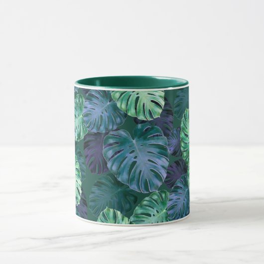Mug Feuilles de Monstera Tropical (Centre)