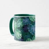 Mug Feuilles de Monstera Tropical (Devant gauche)