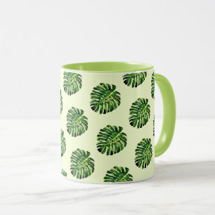 Mug Feuilles de Monstera Tropical - Exotique - Dessin