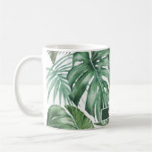 Mug Feuilles de Monstera Tropical Personnalisé tendanc (Gauche)